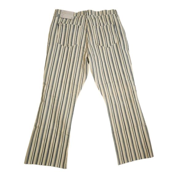 NWT LOFT Kick Crop Striped Jeans - Size 12 - Picture 2 of 10